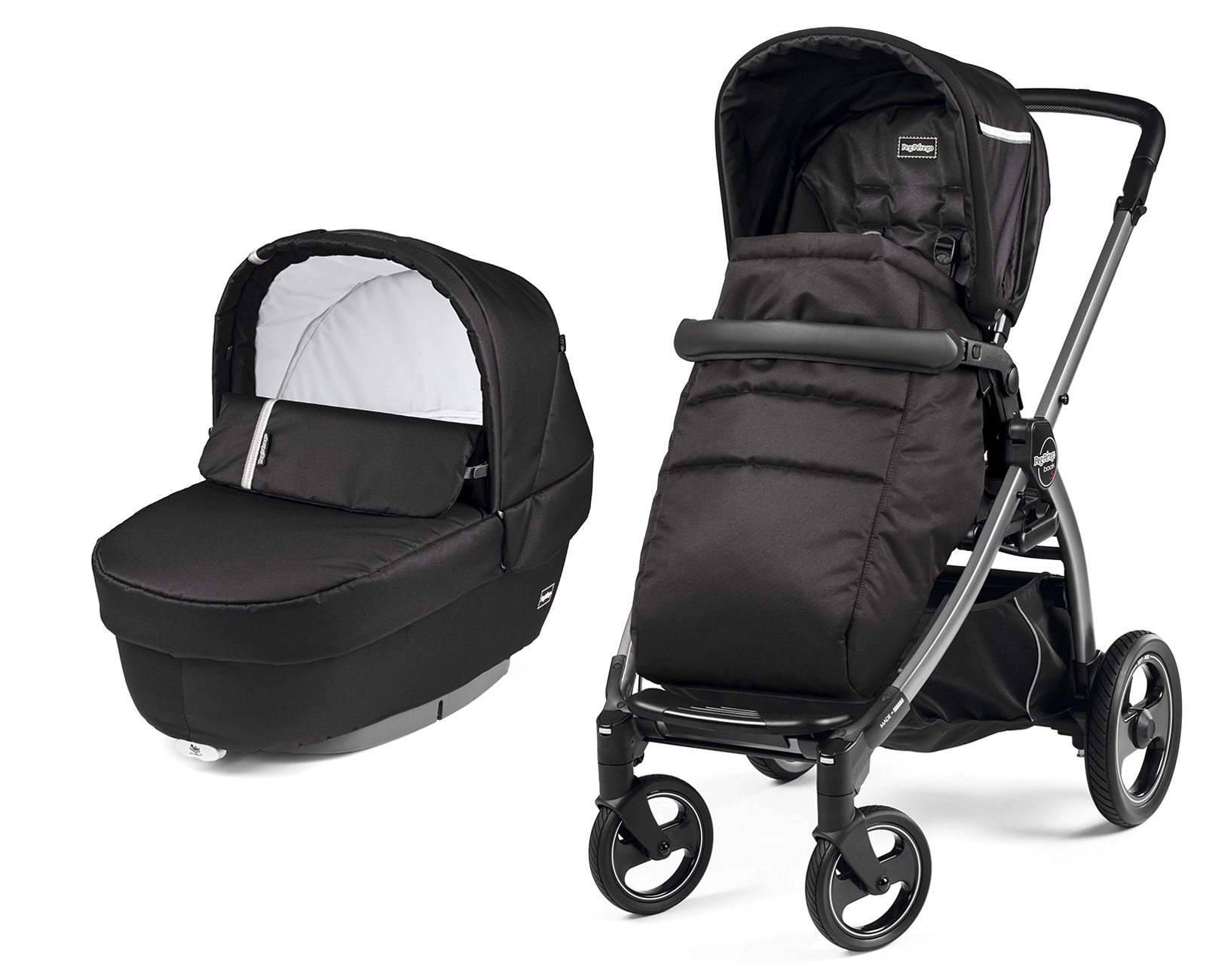 Коляска 2 в 1 Peg-Perego Book Plus S Class Black