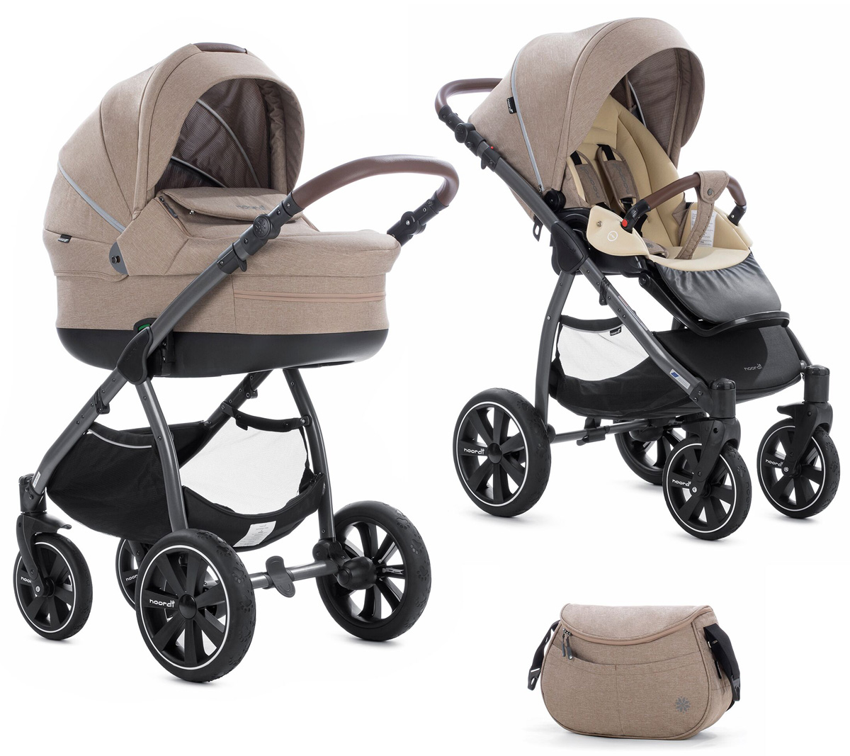 Коляска 2 в 1 Noordi Fjordi Sport Melange Beige Melange 894