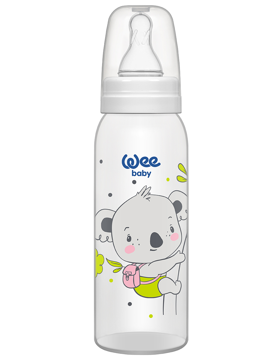 Бутылочка для кормления с силиконовой соской р-р 1, арт. 852 WeeBaby Classic, 250 мл Коала