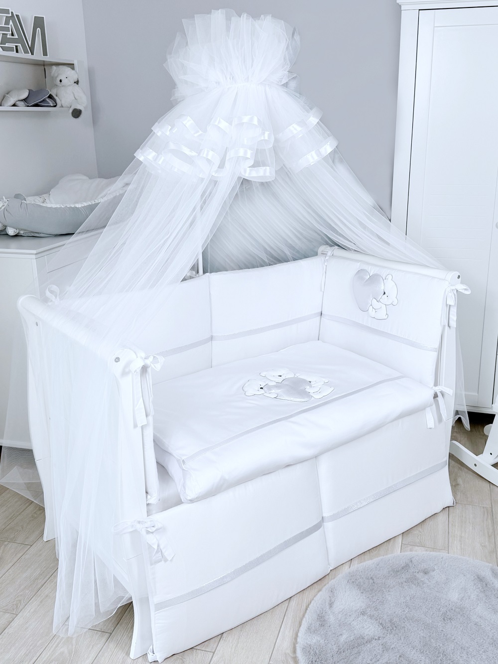 Комплект постельного белья Lepre Charme 6 предметов (125*65) Белый