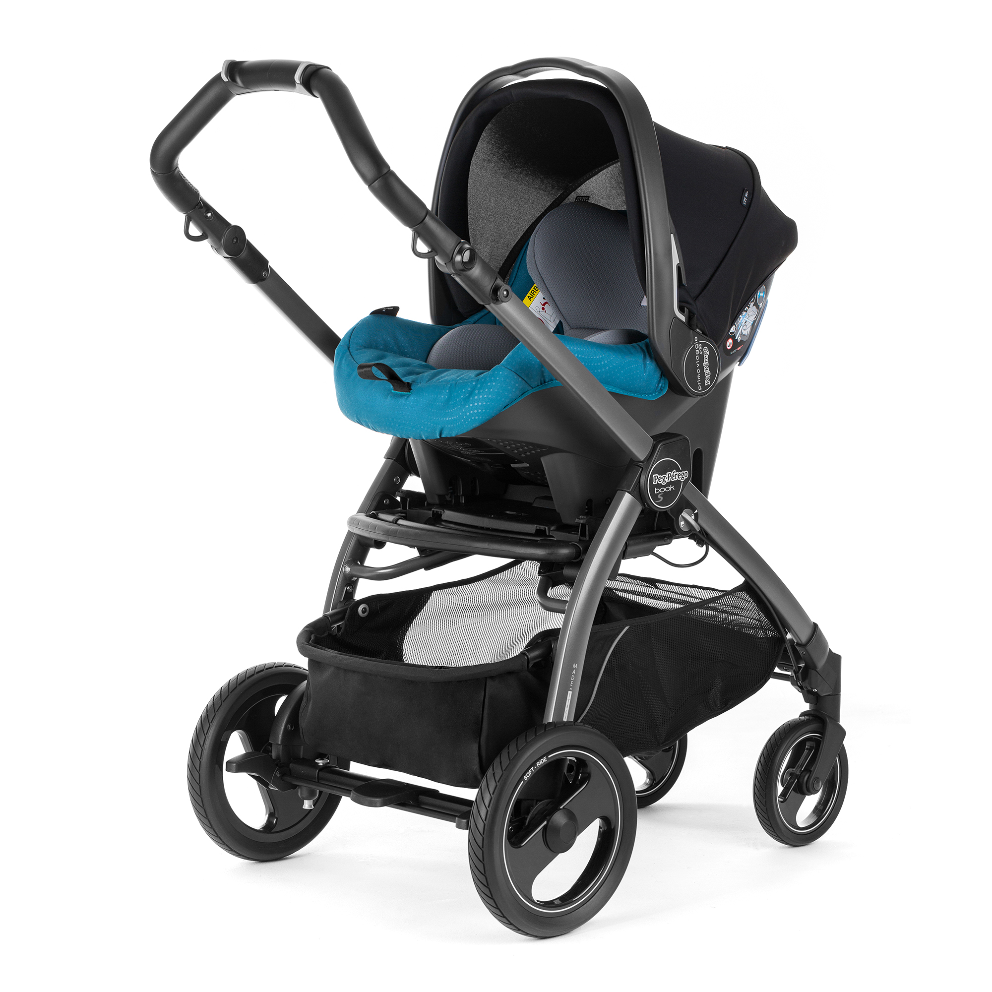 Автокресло Peg Perego Primo Viaggio SL на шасси Book S (шасси White/Black) Oceano