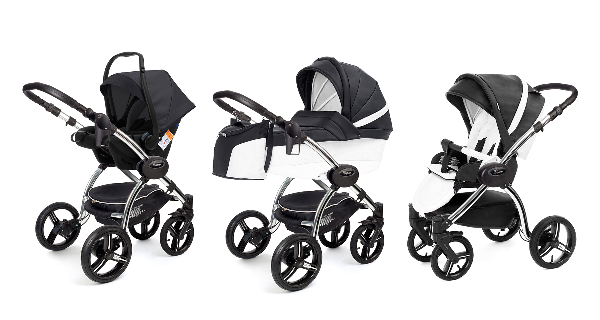 Коляска 3 в 1 Esspero Grand I-Nova (шасси Chrome) Nappa Graphite