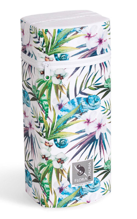 Сумка-термос Ceba Baby Jumbo Flora Fauna Camaleon Blanco W-005-099-542