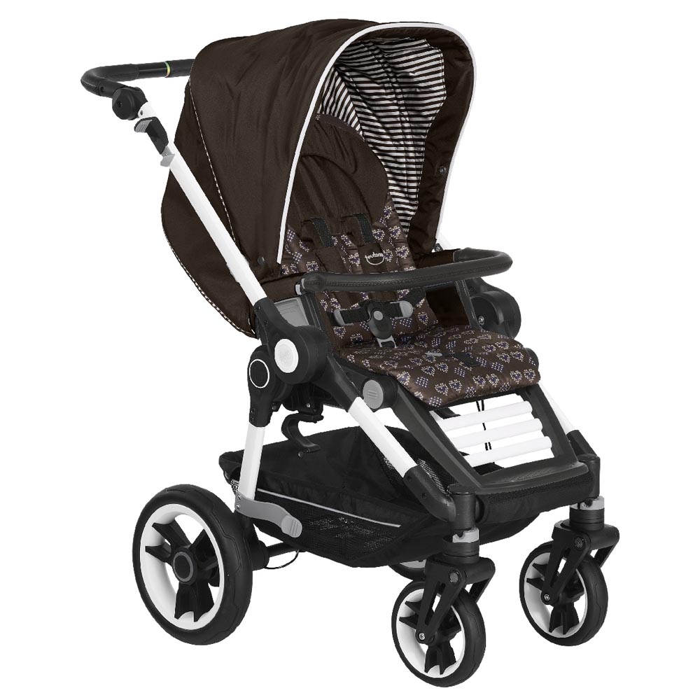 Прогулочная коляска Teutonia BeYou V4 Elite (шасси Pearl) 6110-6170 Loving Heart