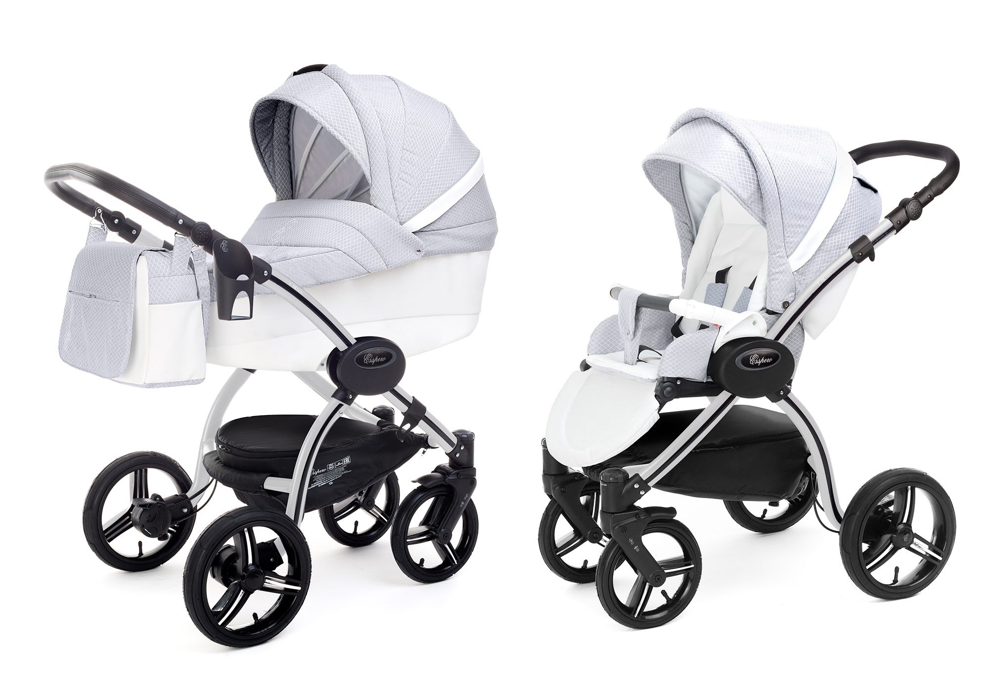 Коляска 2 в 1 Esspero Grand I-Nova (шасси Grey) Grey Diamond