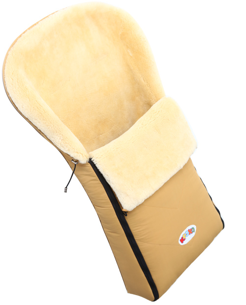 Детский конверт из медицинской овчинки «Кроха» Classic XI Deep Beige XI