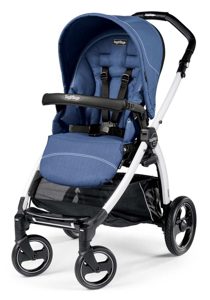 Прогулочная коляска Peg Perego Book S Pop Up Sportivo (шасси White/Black) Mod Bluette