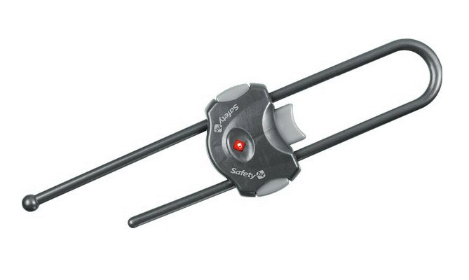 Пластиковый блокиратор Safety 1st открывания распашных дверей шкафа (серый) 33110039