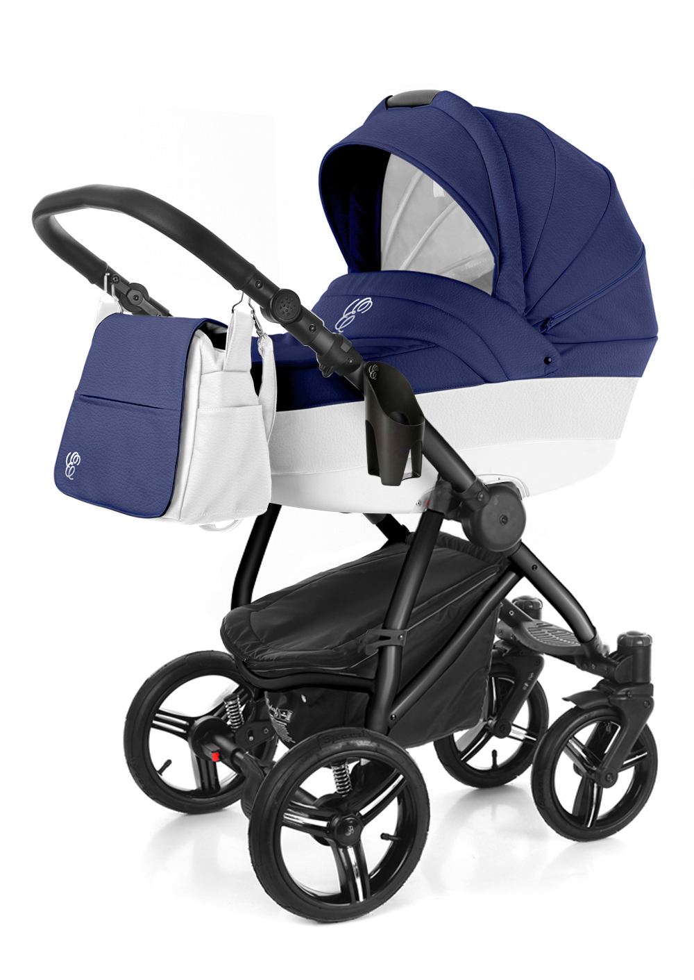 Коляска для новорожденных Esspero Grand Newborn Lux (шасси Black) Mar leatherette