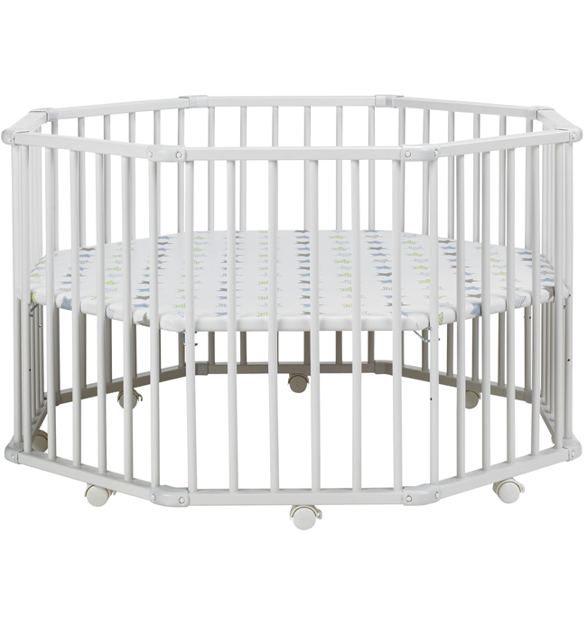 Детский манеж-кроватка Geuther Octo-Parc 107х107 белый 32