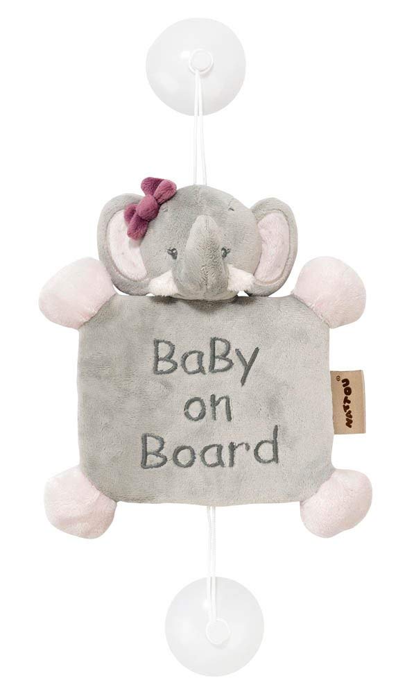 Знак автомобильный Nattou Baby on board Adele Valentine Слоник 424356