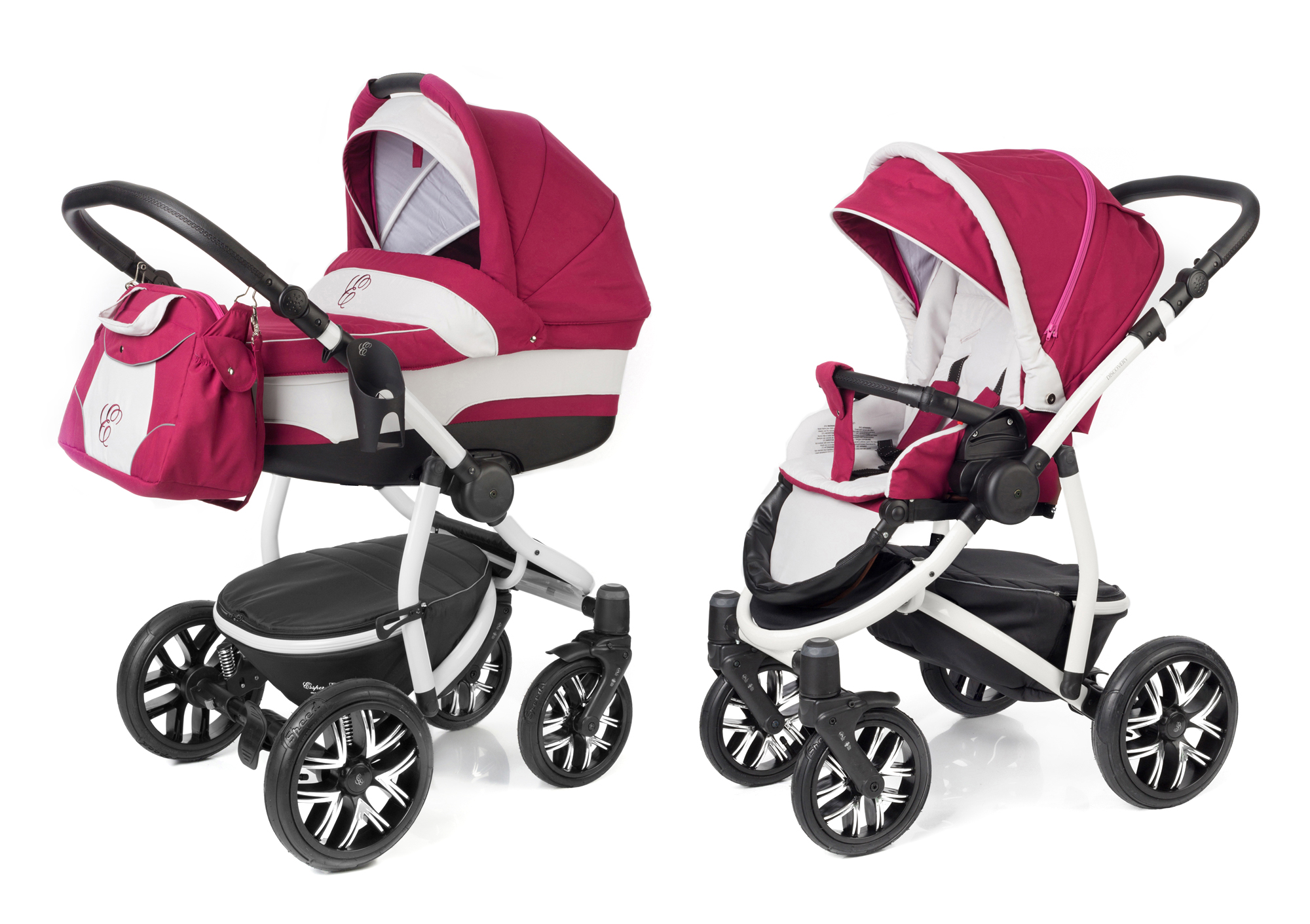 Коляска 2 в 1 Esspero Discovery (шасси White) Borduex