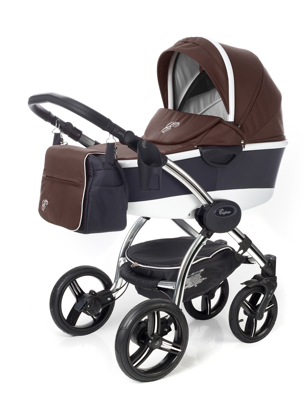 Коляска для новорожденных Esspero I-Nova Alu (шасси Chrome) Brown