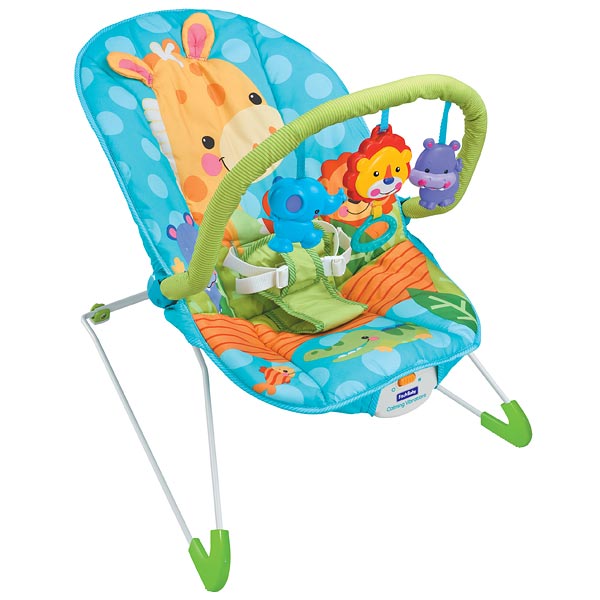 Детское кресло-качалка с игрушками и вибрацией Fitch Baby Animal Paradise 8611