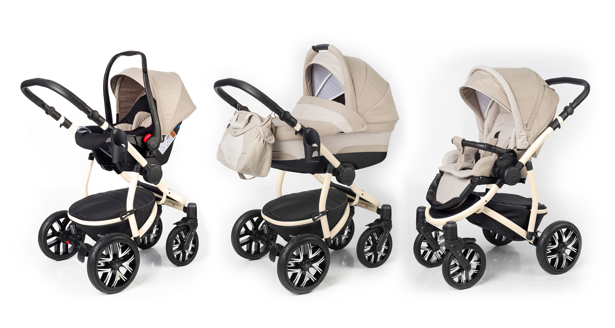Коляска 3 в 1 Esspero Discovery (шасси Beige) Khakki Beige
