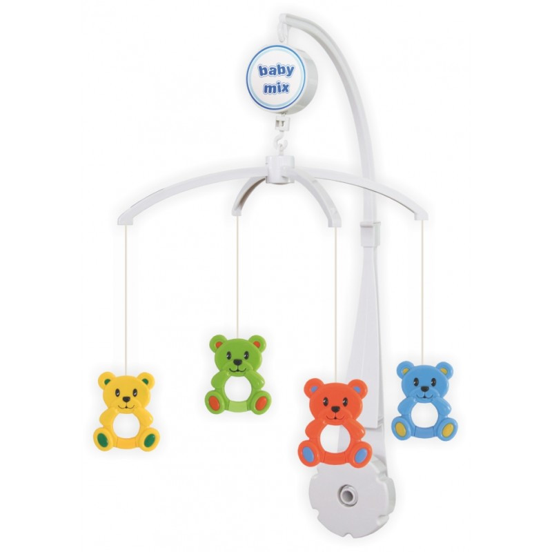 Музыкальная карусель Baby Mix Мишки пластик