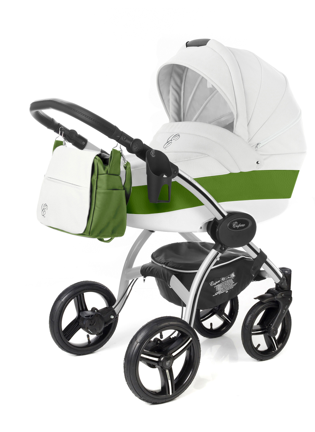 Коляска для новорожденных Esspero Grand I-Nova (шасси Grey) Apple leatherette