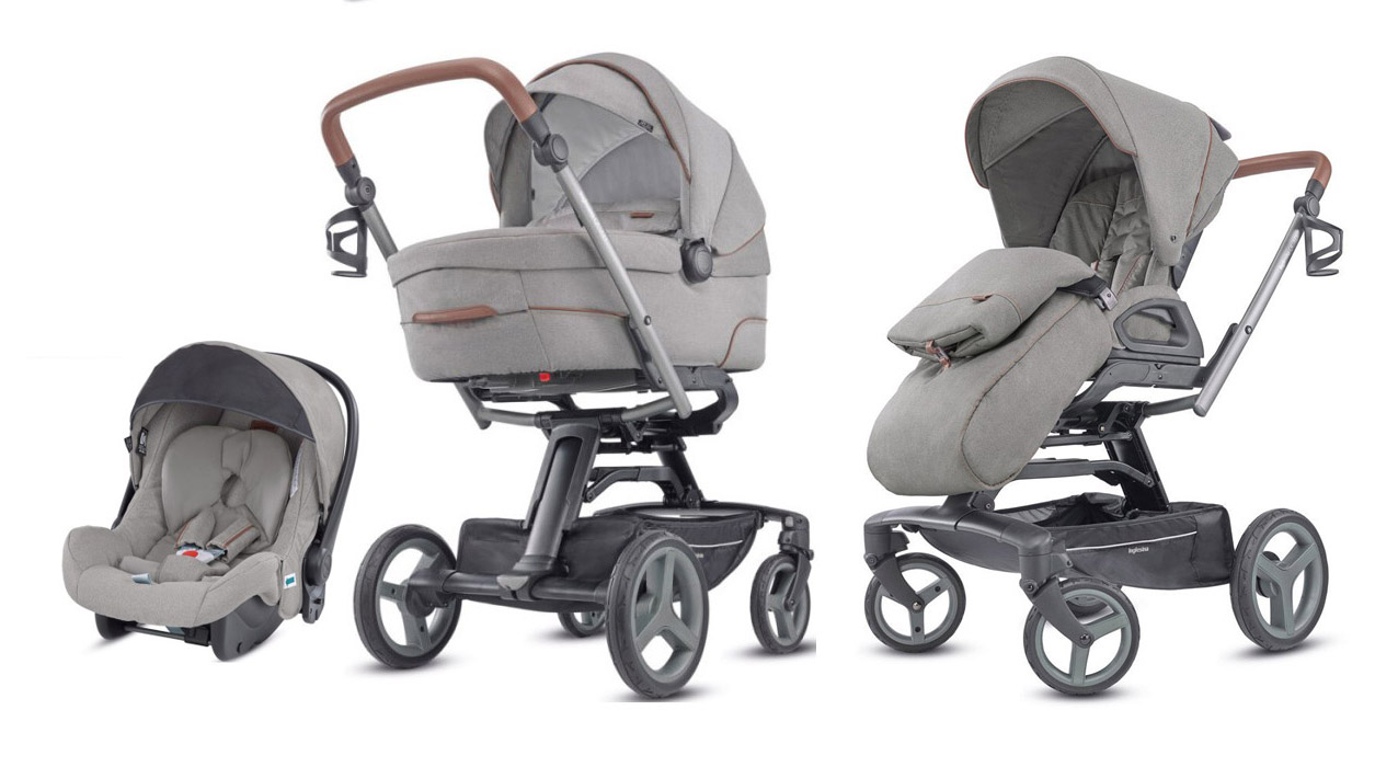 Коляска 3 в 1 Inglesina Quad QUATTRO System DERBY GREY