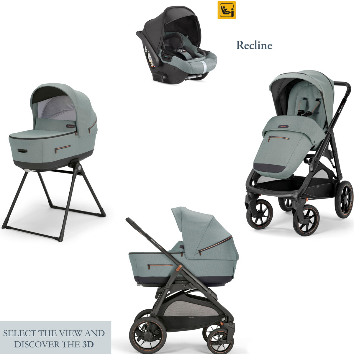 Коляска 3 в 1 Inglesina Aptica XT (DRW-RC) Igloo Grey