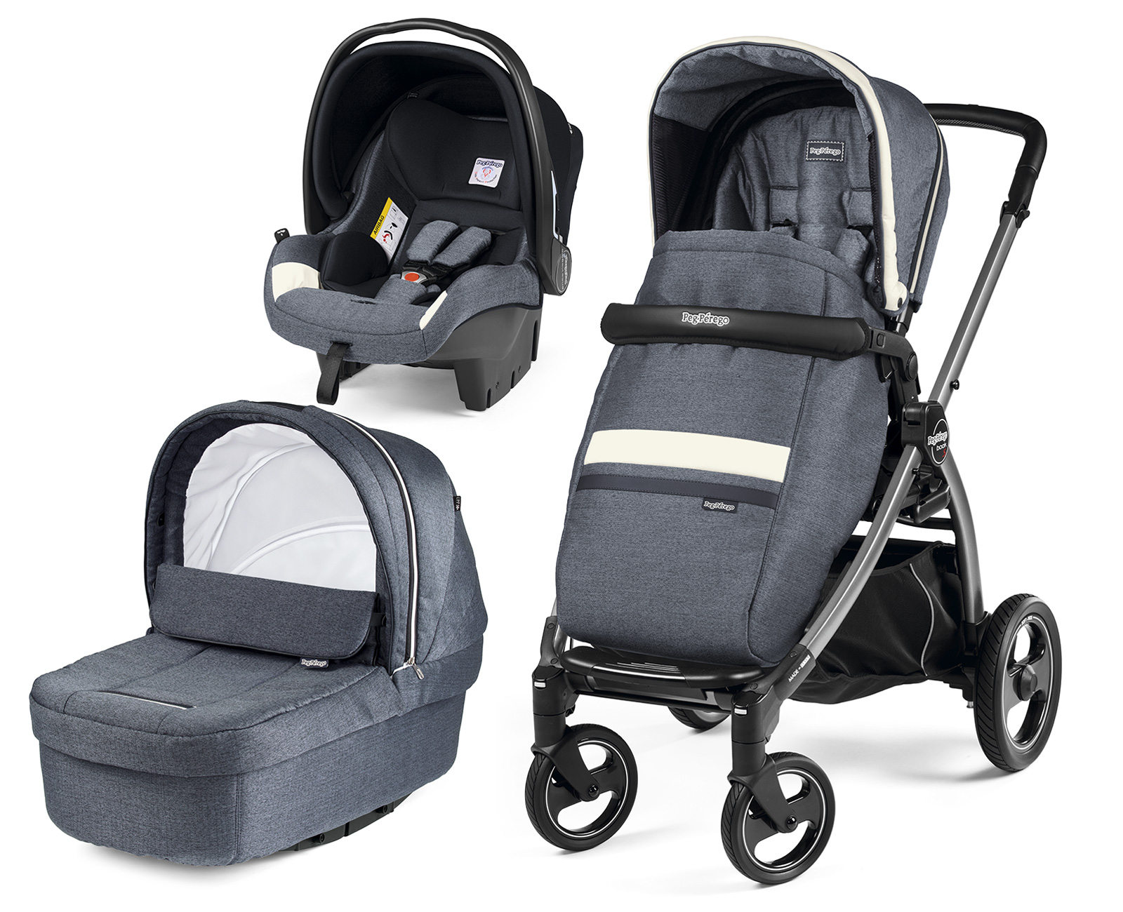 Коляска 3 в 1 Peg Perego Book S Primonido SL Modular Luxe Mirage