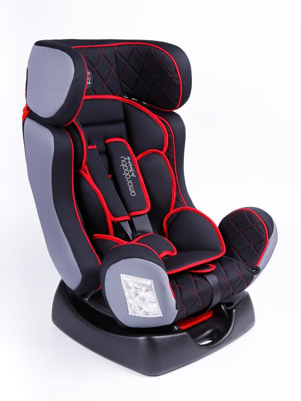 Автокресло Amarobaby Professional Чёрный/Красный