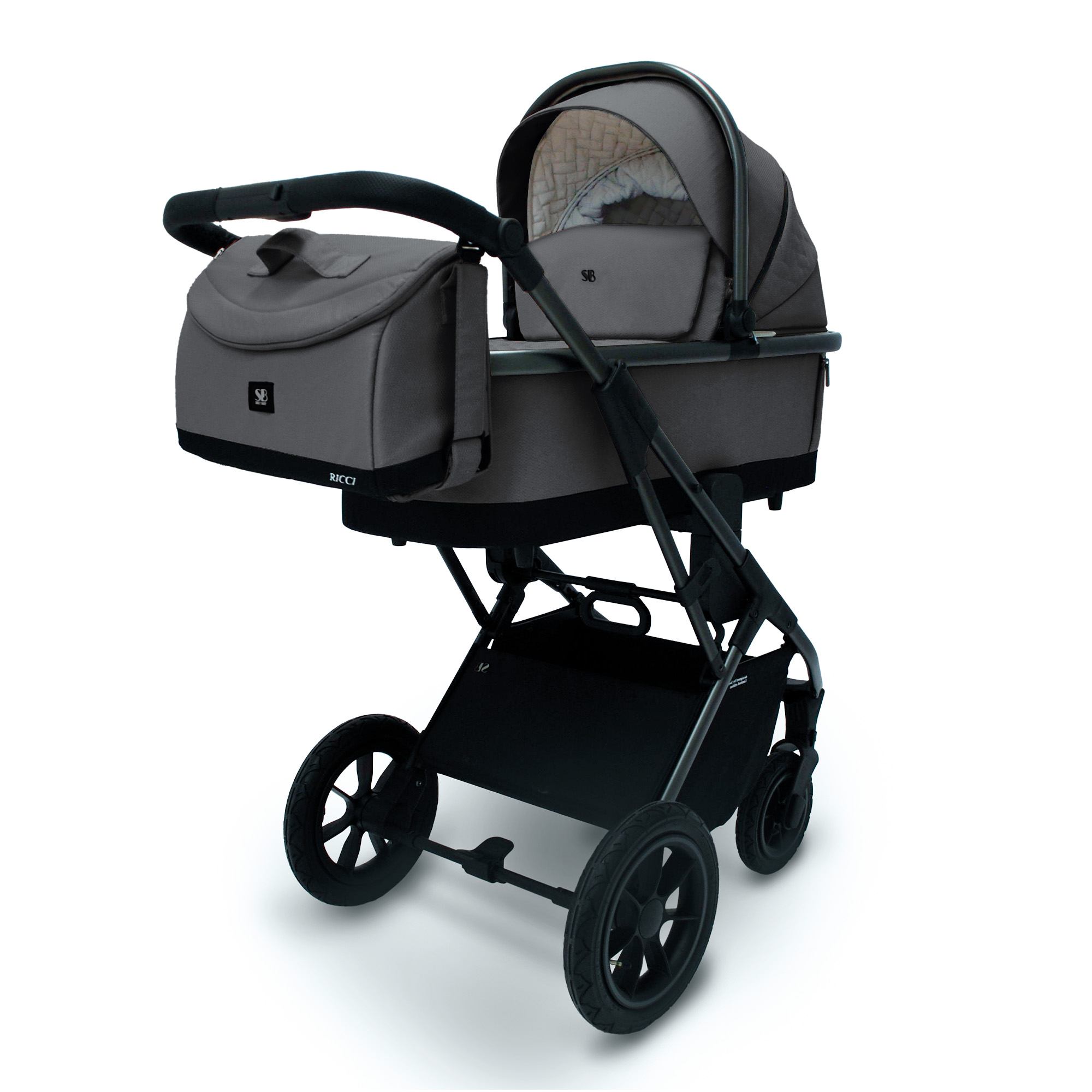 Коляска 2 в 1 Sweet Baby Ricci Steel Grey