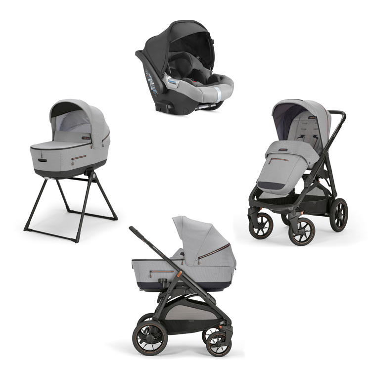 Коляска 3 в 1 Inglesina Aptica XT (DRW I-Size) с подставкой под люльку Stand Up Horizon Grey