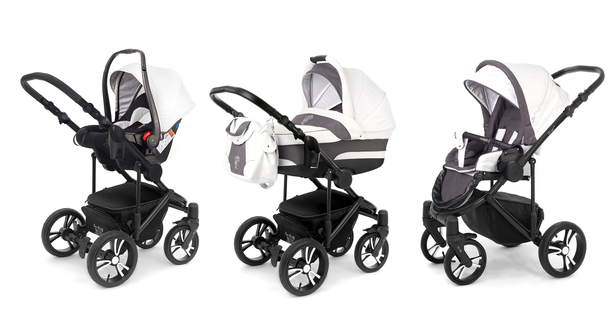 Коляска 3 в 1 Esspero Magic Pro (шасси Black) Grey
