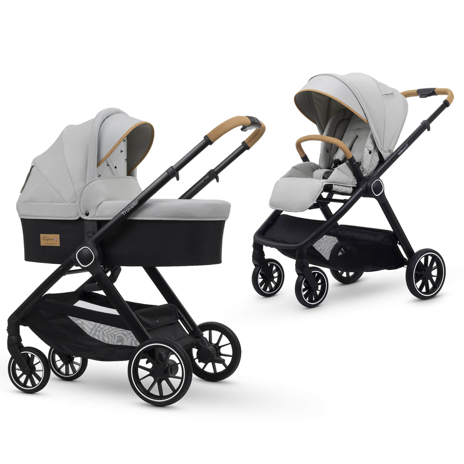 Коляска 2 в 1 Esspero Traveler Grey