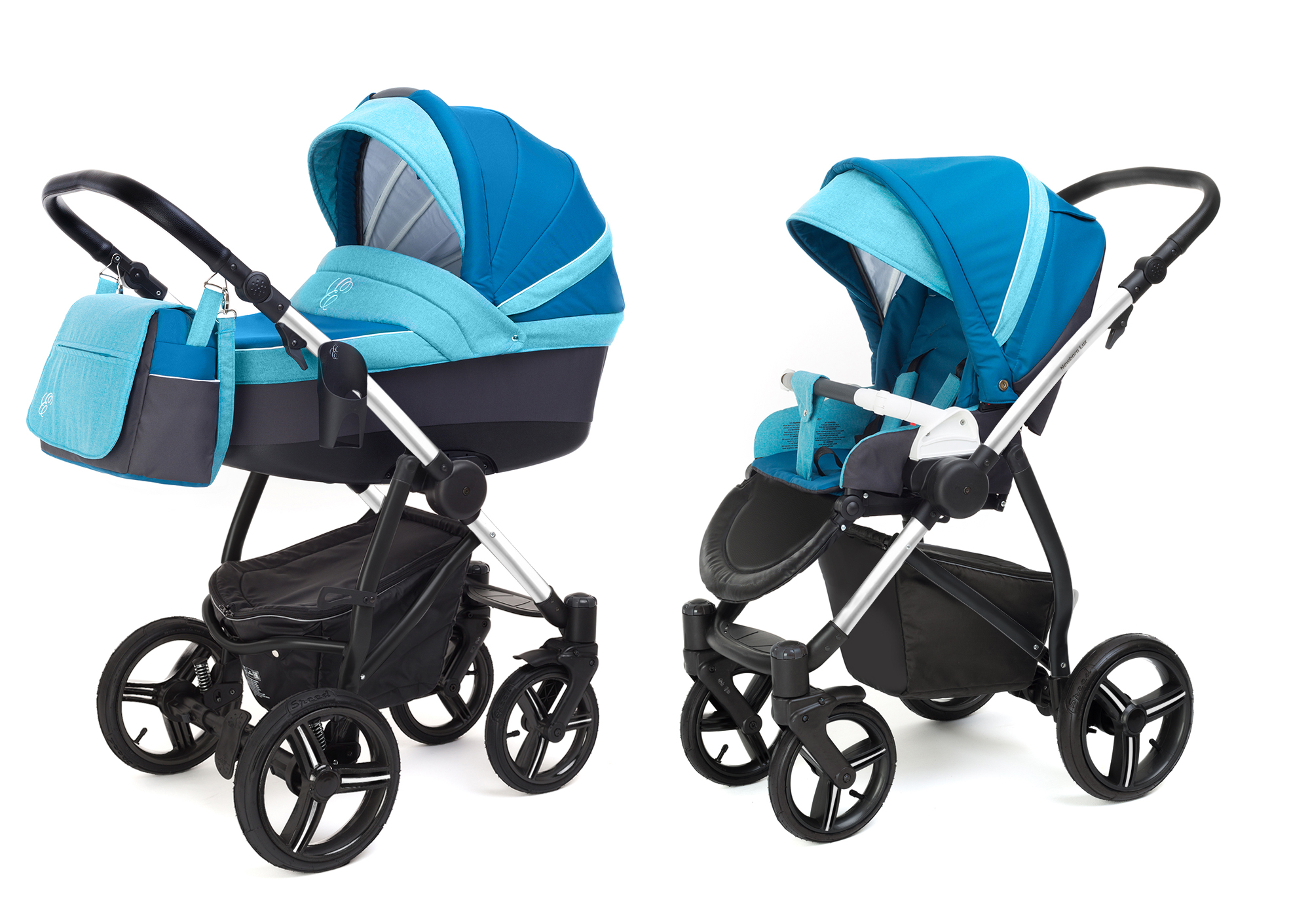 Коляска 2 в 1 Esspero Grand Newborn Lux (шасси Chrome) Breeze