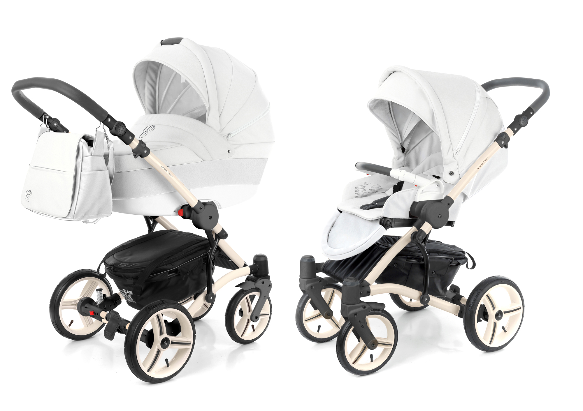 Коляска 2 в 1 Esspero Grand Tour (шасси Beige) Argtic leatherette