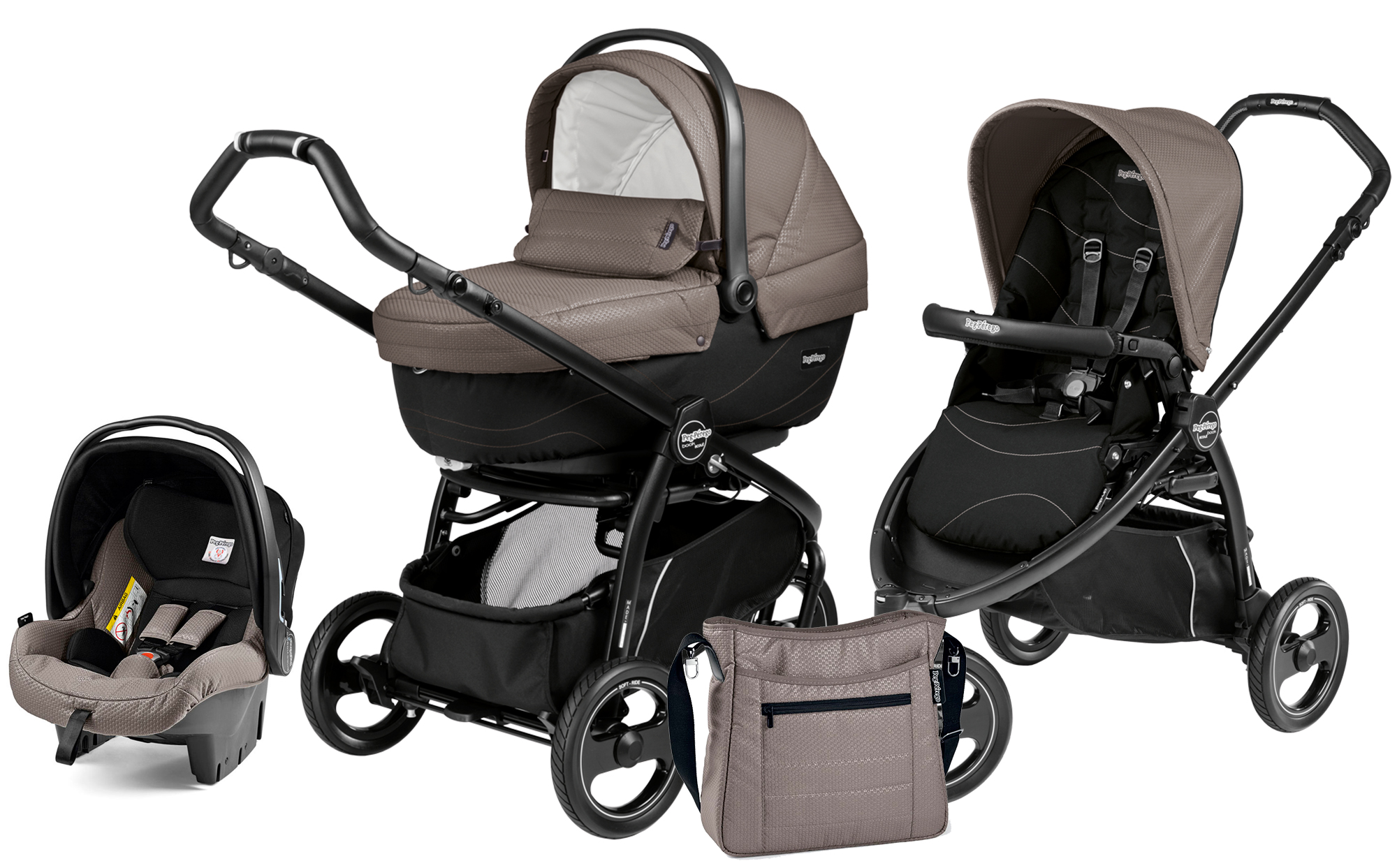 Коляска 3 в 1 Peg Perego Book Scout XL Set Modular Bloom Beige