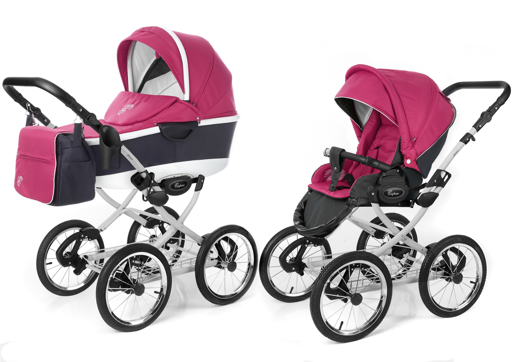 Коляска 2 в 1 Esspero Classic Alu (шасси Grey) Camellia