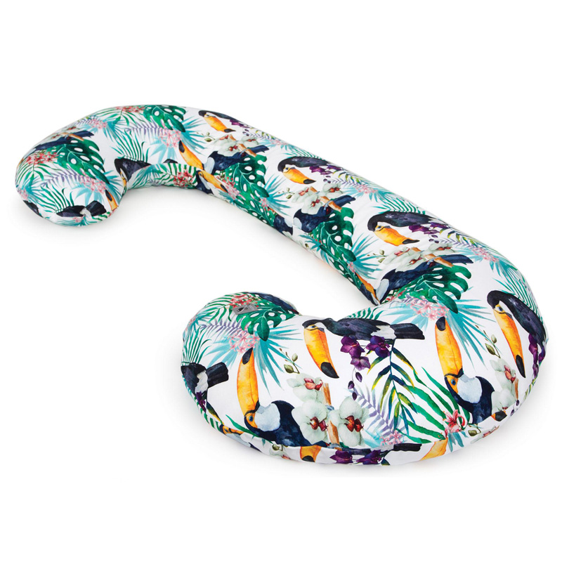 Подушка для кормления Ceba Baby Physio Duo Flora Fauna трикотажная Tucan W-705-099-544