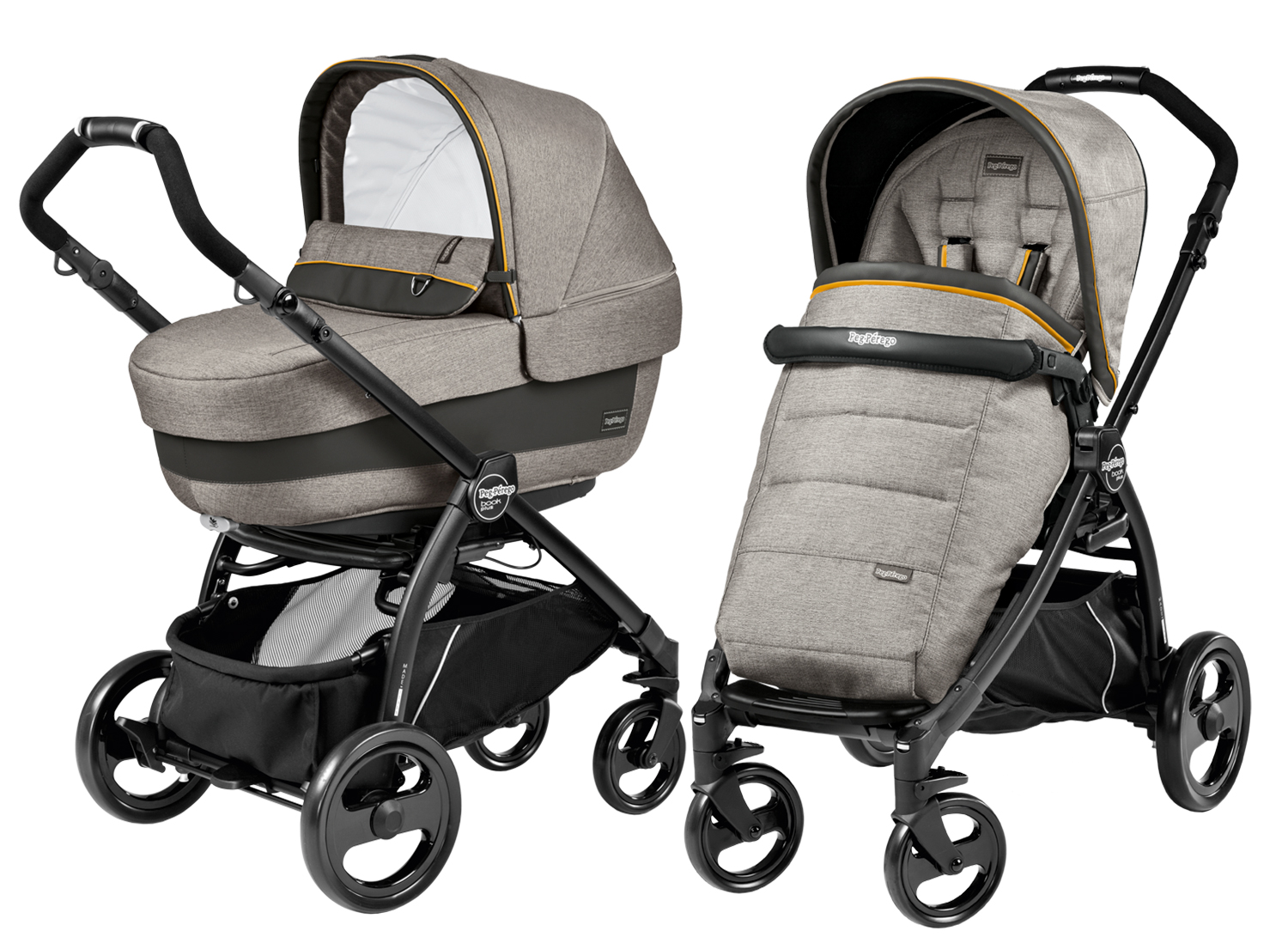 Коляска 2 в 1 Peg Perego Book Plus Elite Modular Luxe Grey