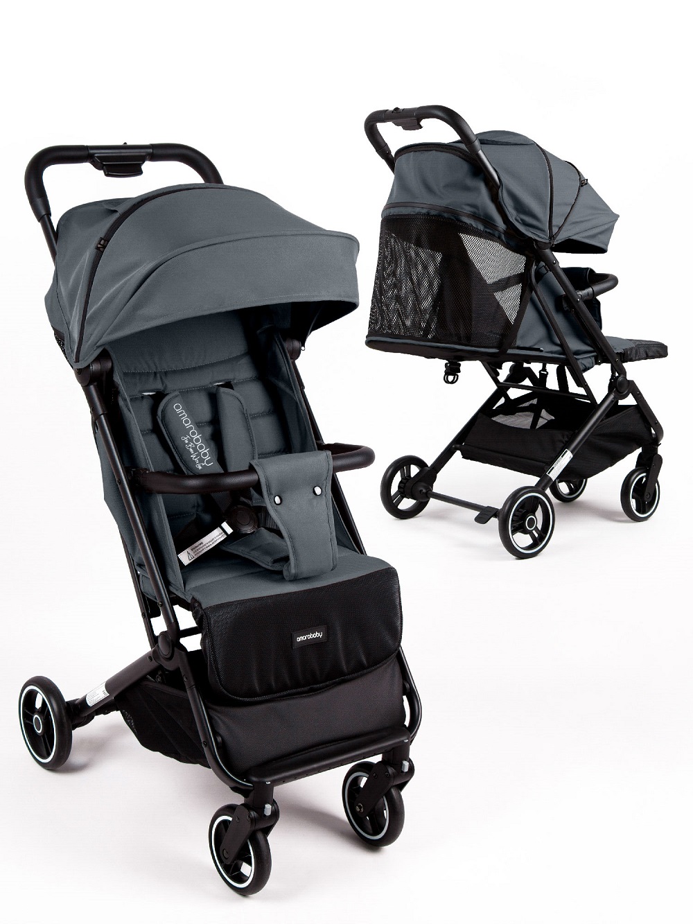 Прогулочная коляска Amarobaby Route Графит