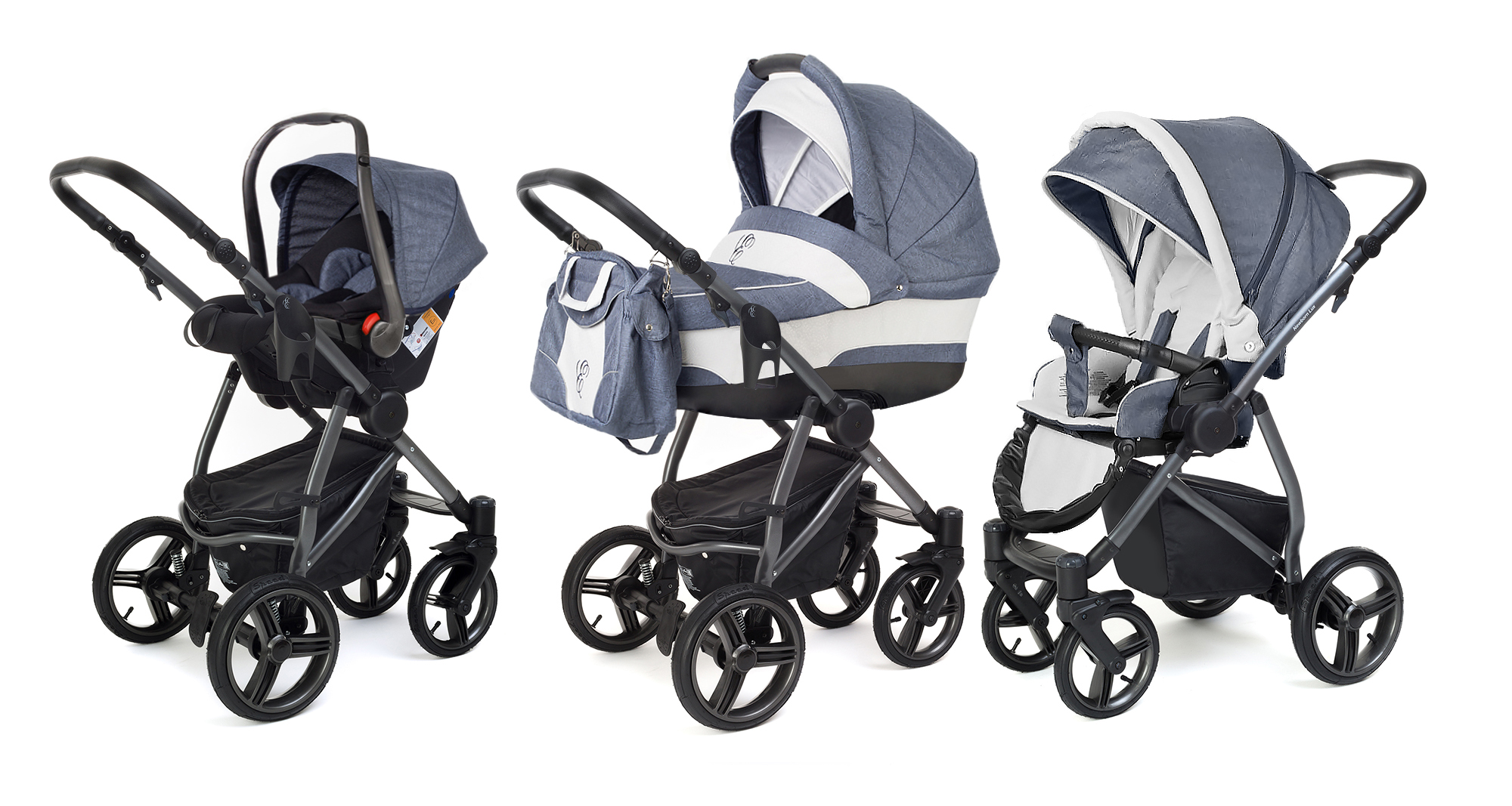 Коляска 3 в 1 Esspero Newborn Lux (шасси Graphite) Lena