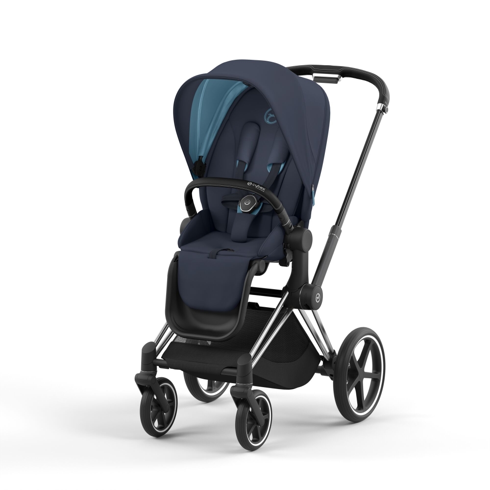 Прогулочная коляска Cybex Priam IV (шасси Chrome Black) Nautical Blue