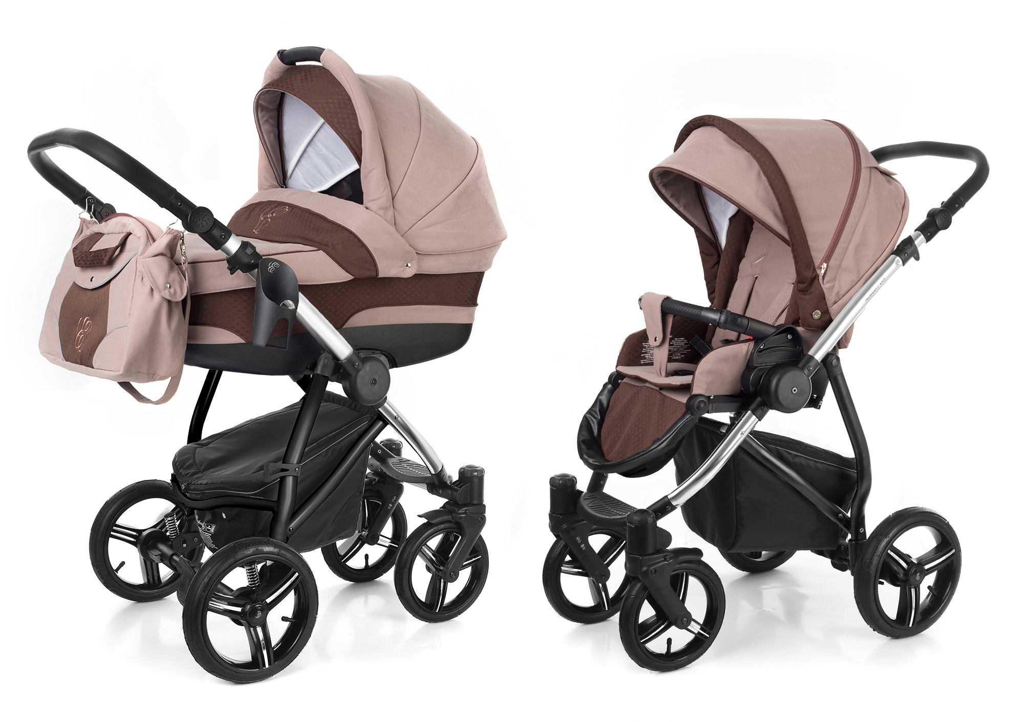 Коляска 2 в 1 Esspero Newborn Lux (шасси Chrome) Luna