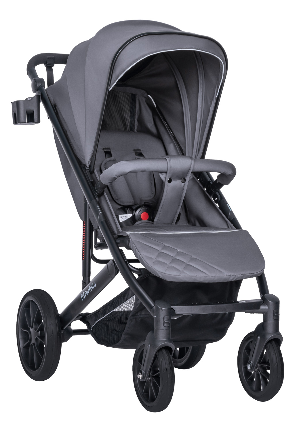 Прогулочная коляска Farfello Bonnie black Smoke Grey