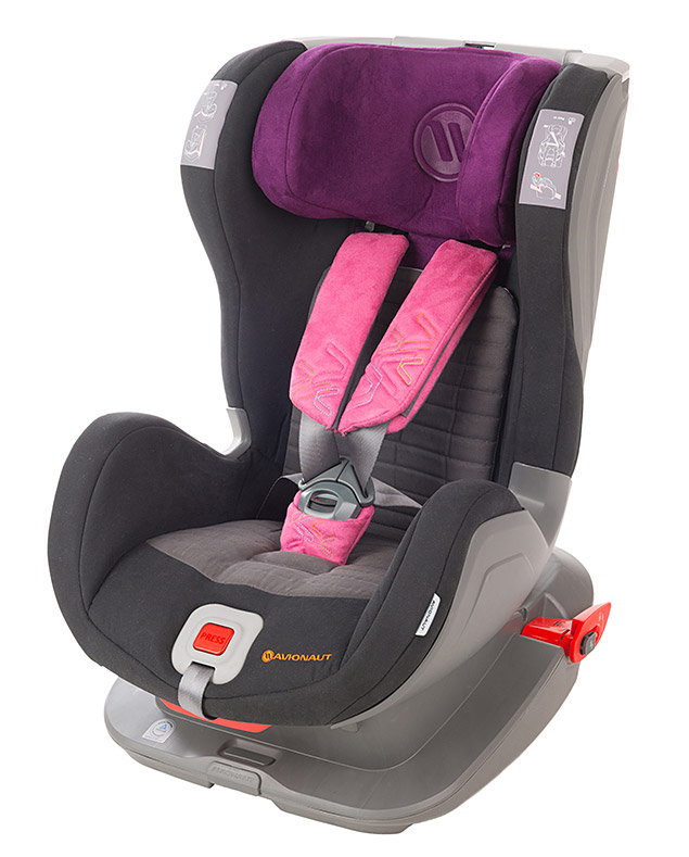 Автокресло Avionaut GLIDER SOFTY ISOFIX Черный/Фиолетовый