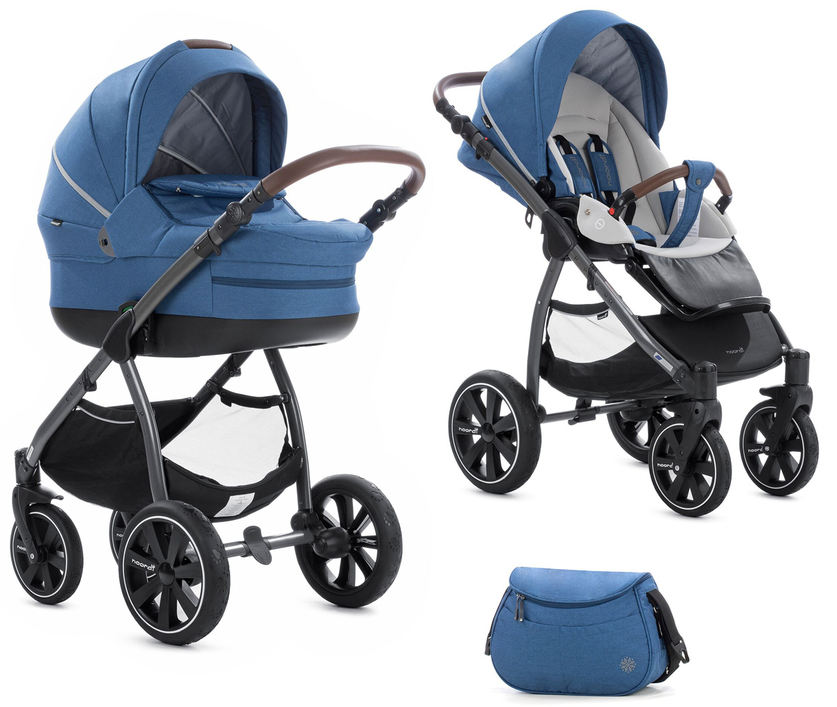 Коляска 2 в 1 Noordi Fjordi Sport Melange Navy Melange 891