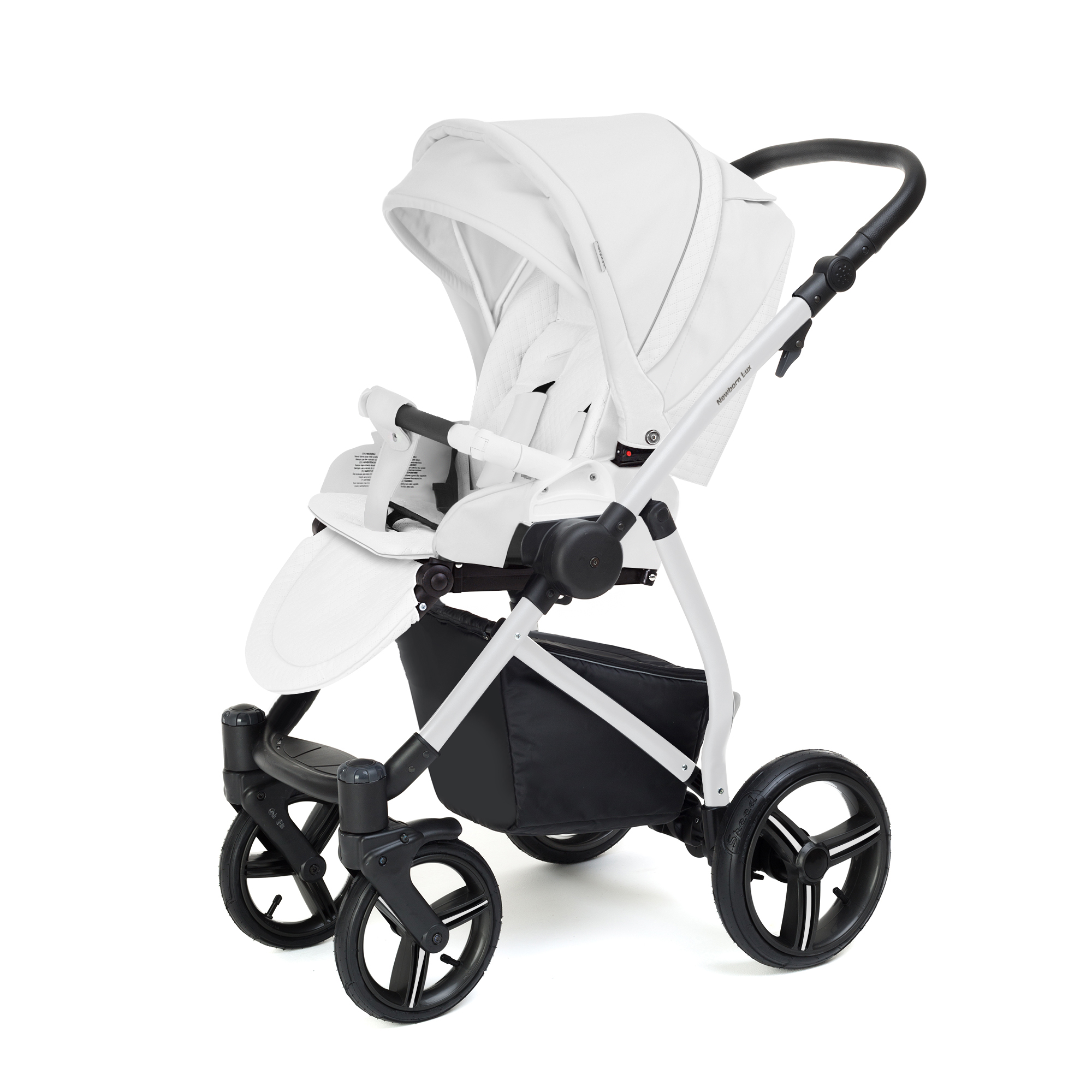 Прогулочная коляска Esspero Grand Newborn Lux (шасси White) Nappa White