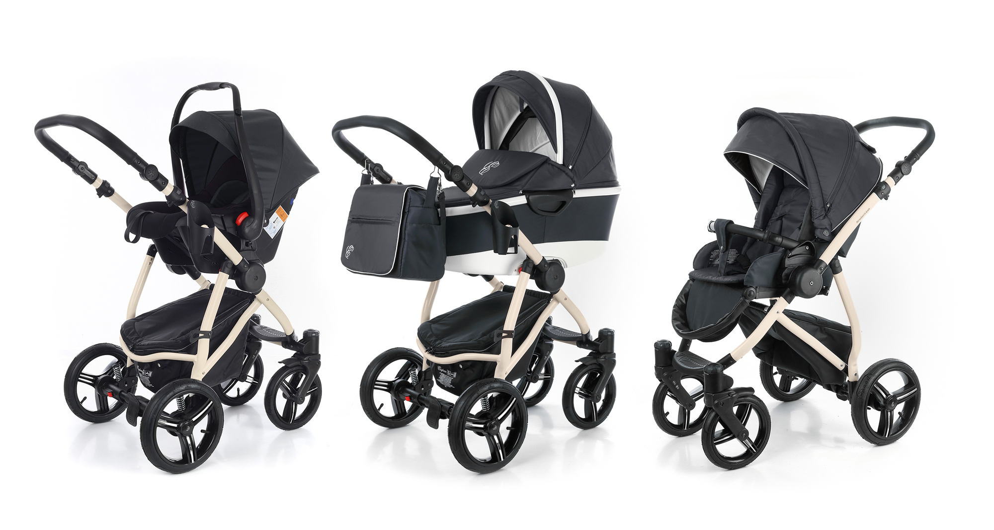 Коляска 3 в 1 Esspero Newborn Lux Alu (шасси Beige) Dark