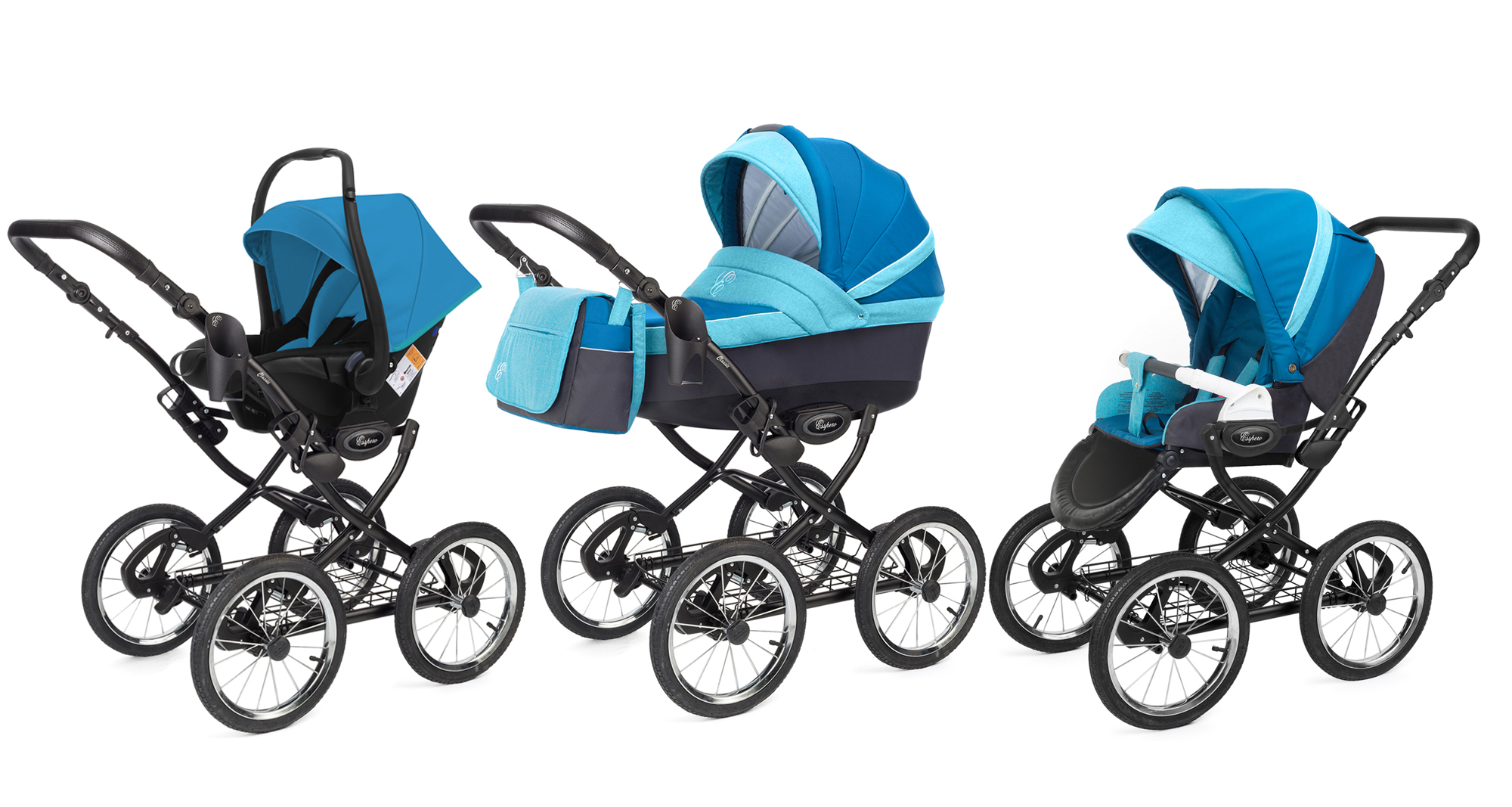 Коляска 3 в 1 Esspero Grand Classic (шасси Black) Breeze