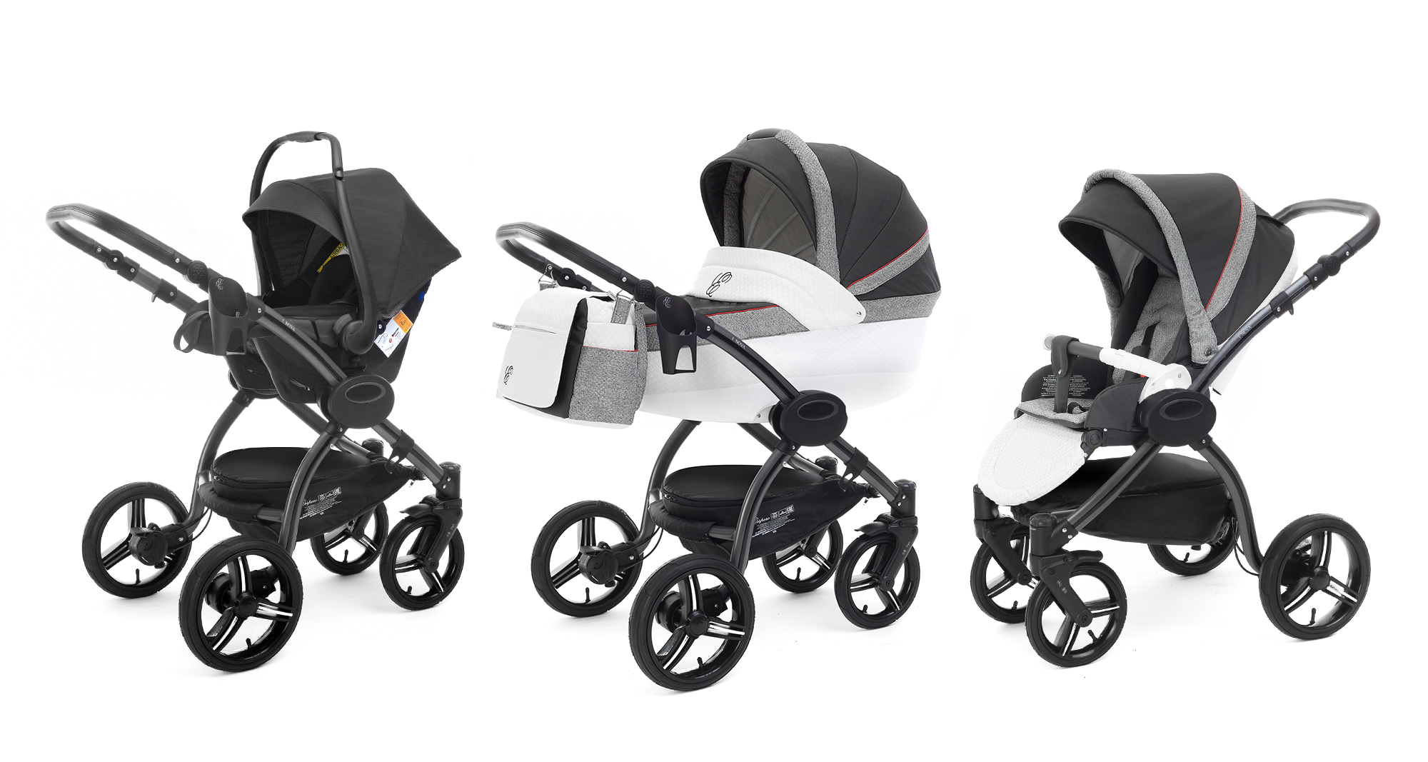 Коляска 3 в 1 Esspero Grand I-Nova (шасси Graphite) Royal Grey