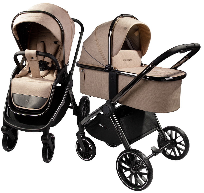 Коляска 2 в 1 Amarobaby MOTUS V2 Мокко