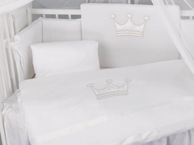 Комплект постельного белья Lepre Royal dream 6 предметов (125*65) 66 белый