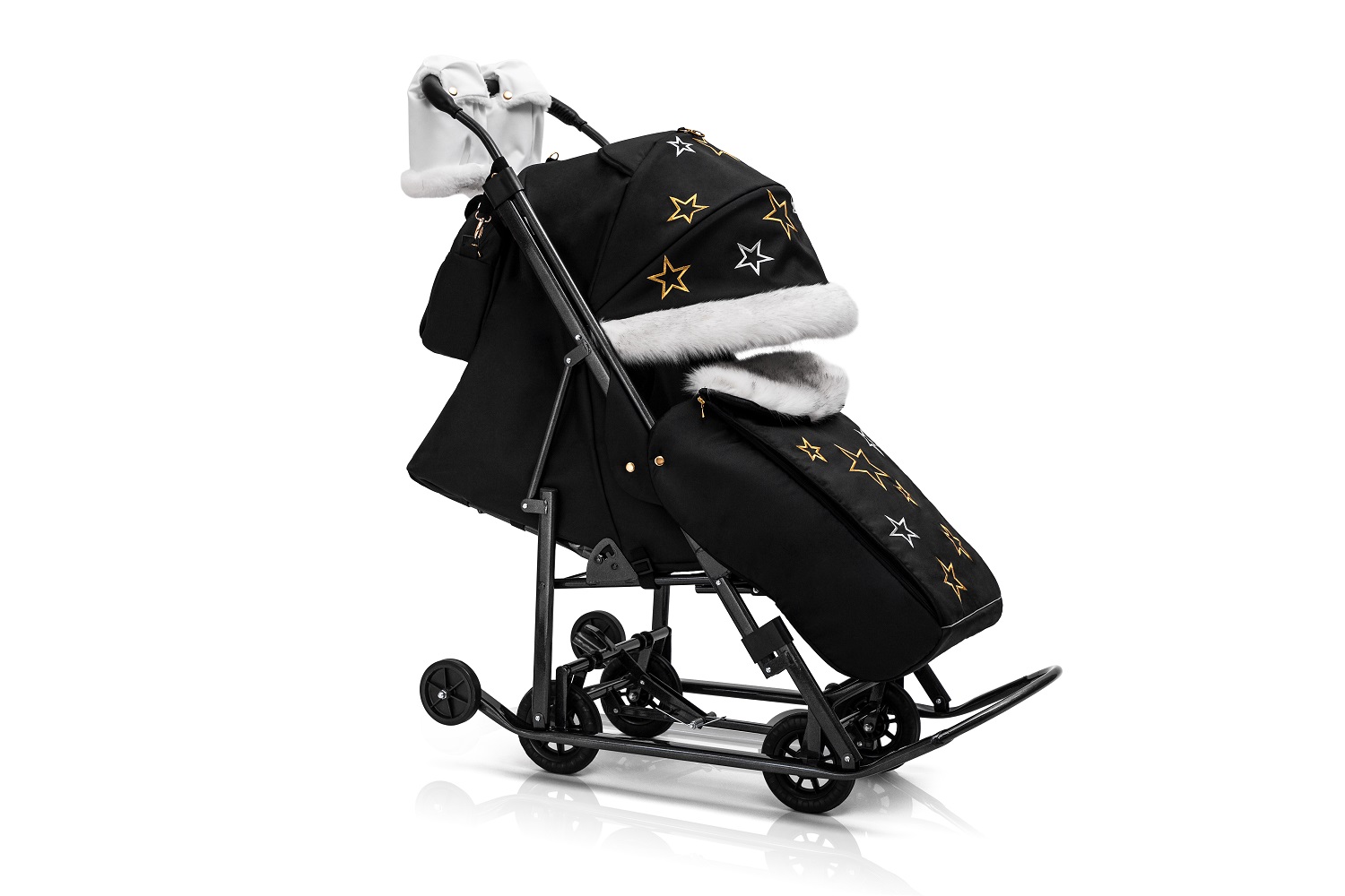 Санки-коляска Pikate Limited Edition Black