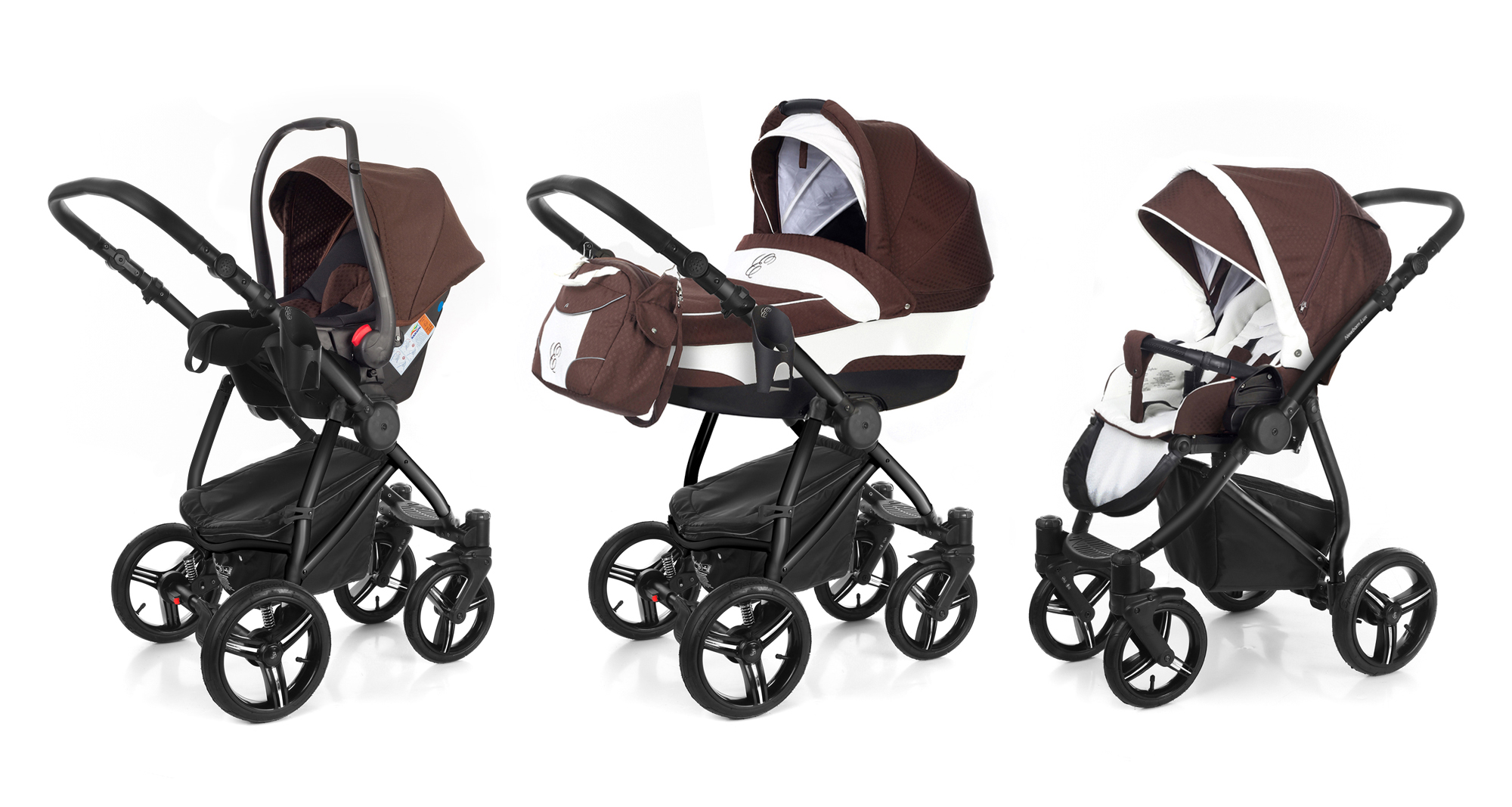 Коляска 3 в 1 Esspero Newborn Lux (шасси Black) Chocco